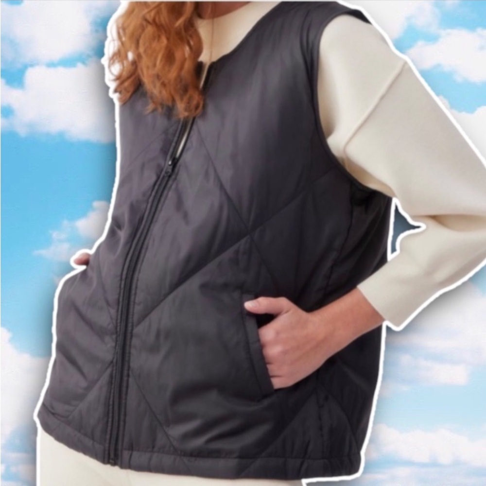 ❤️ NWT SOCIALITE Diamond Quilted Lightweight Puffer Vest Campcore Gorpcore Goth